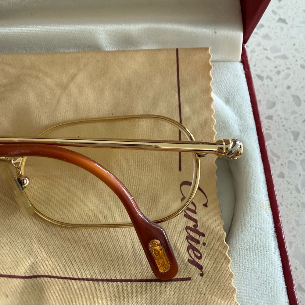 Authentic and Vintage Cartier Orfy Gold Glasses - Picture 5 of 8